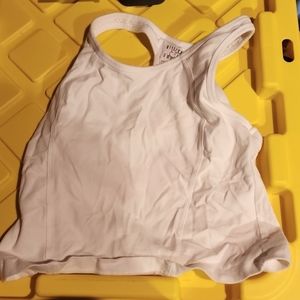 Medium exercise tank top. White. Gilligan and O' malley. Cotton.